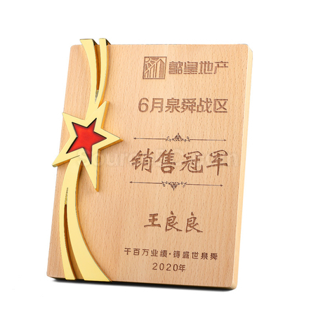 礼品订购金属五星奖牌广告