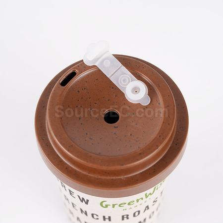 礼品订购350ML竹纤维咖啡杯广告