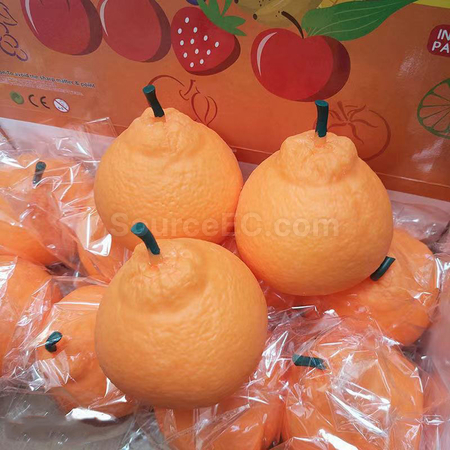 礼品订购减压仿真橘子广告