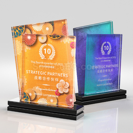 礼品订购水晶座广告