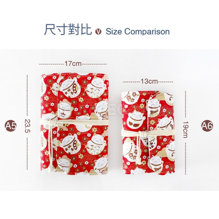 礼品订购复古布艺活页手账本广告