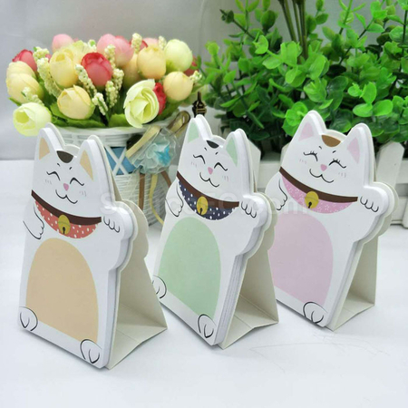 礼品订购可爱招财猫便签广告