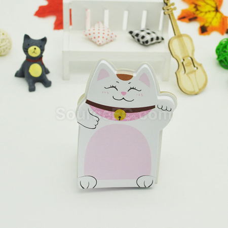 礼品订购可爱招财猫便签广告