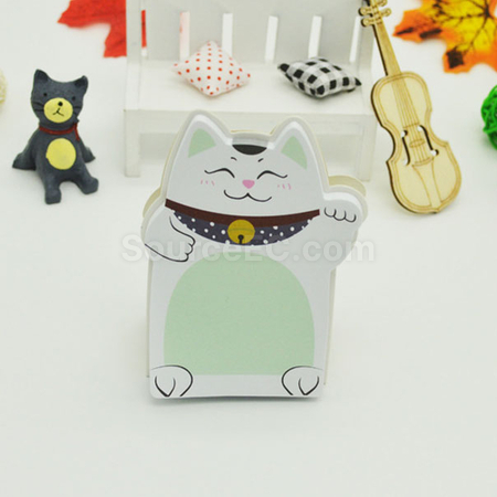 礼品订购可爱招财猫便签广告