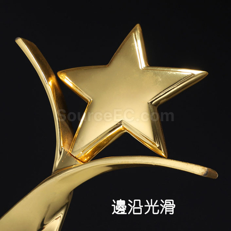 礼品订购金属五角星水晶杯广告