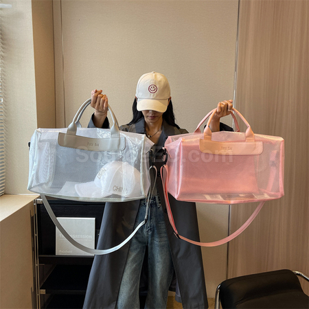 礼品订购果冻透明旅行袋广告