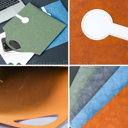 礼品订购PU手提平板文件袋广告