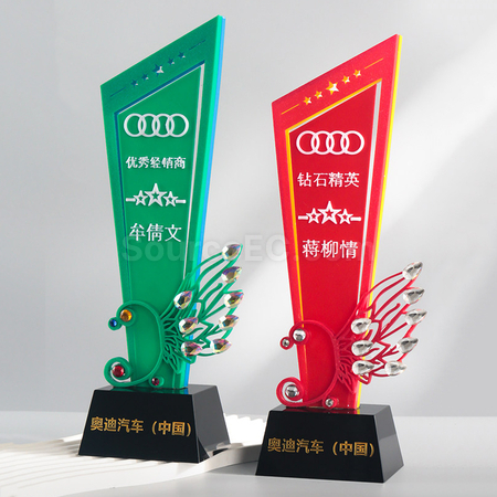 礼品订购水晶奖座广告