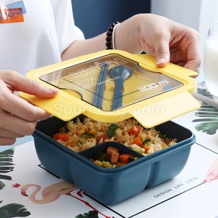 礼品订购便携带餐具饭盒广告