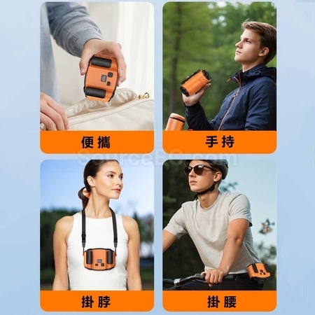 礼品订购大风力挂腰风扇广告