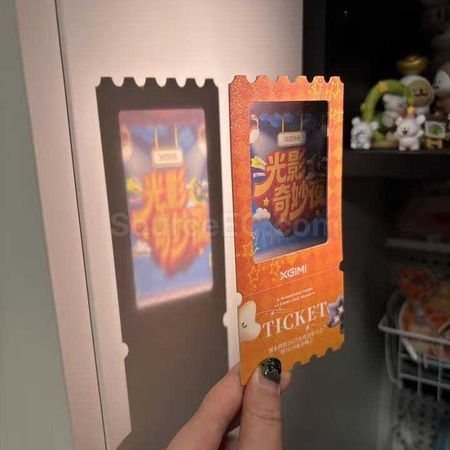 礼品订购反转胶片光影木架月历广告