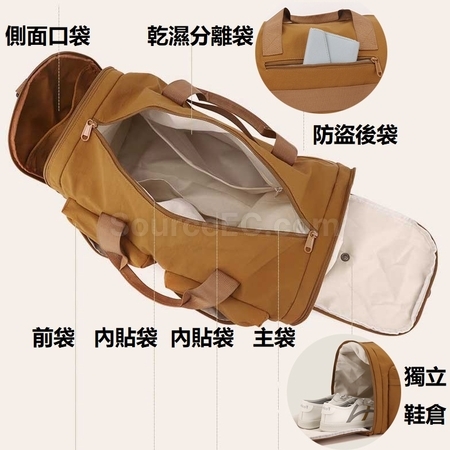 礼品订购可折叠干湿分离旅行包广告
