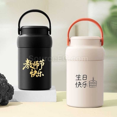 礼品订购316L不锈钢焖烧保温杯广告
