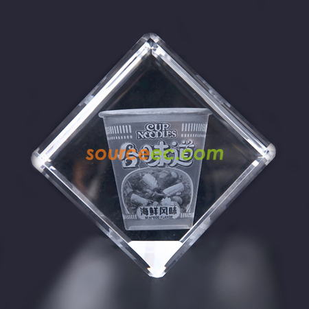 礼品订购立方体水晶奖座广告