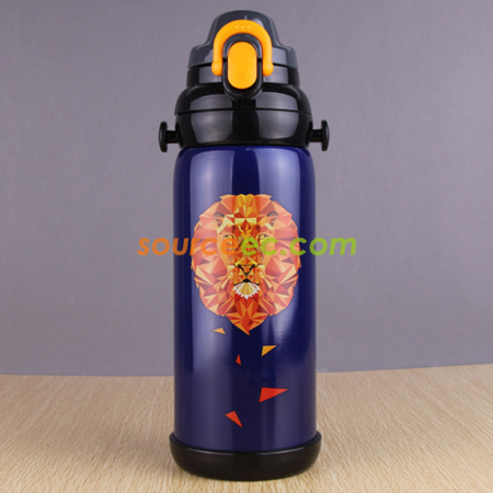 礼品订购800ML真空运动保暖壶广告