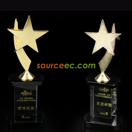 礼品订购金属水晶座广告