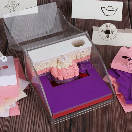 礼品订购3D财神便签纸广告