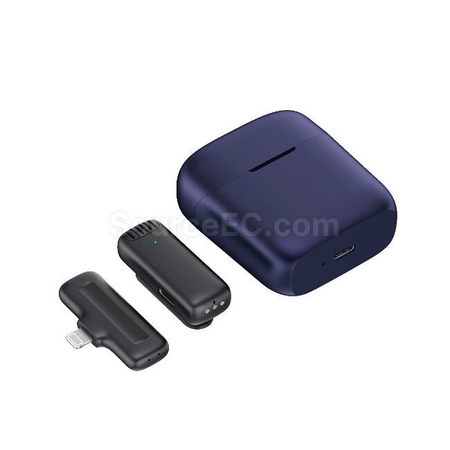 礼品订购迷你无线一拖二双手机录音领夹话筒广告