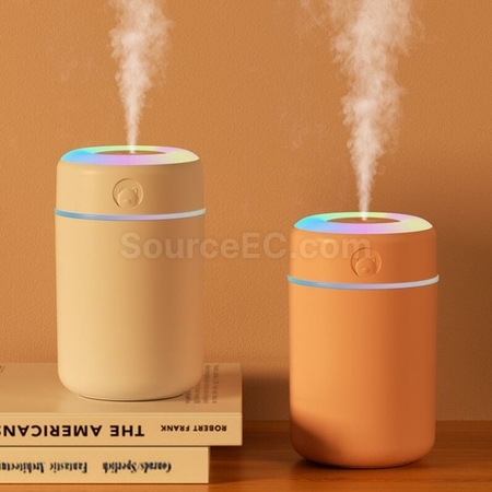 礼品订购简约七彩灯加香薰湿器广告