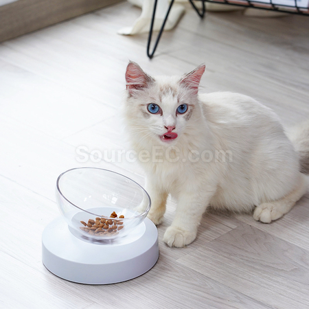 礼品订购20°角可调节猫碗广告