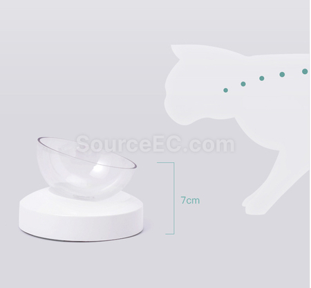 礼品订购20°角可调节猫碗广告