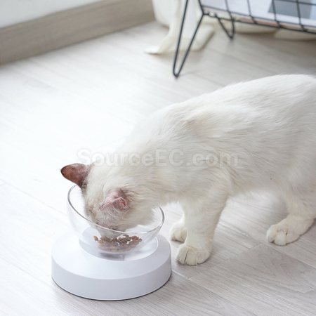 礼品订购20°角可调节猫碗广告