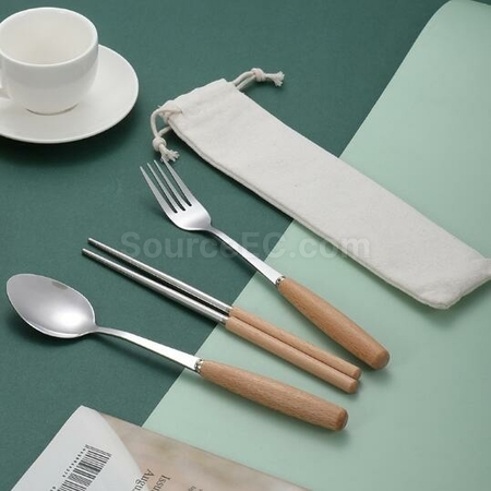 礼品订购不锈钢餐具套装广告