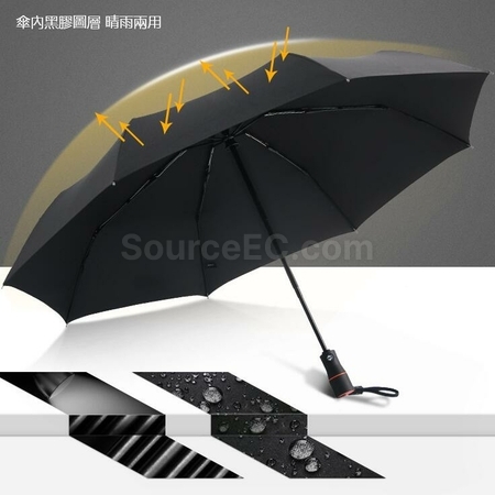 礼品订购USB充电一键开收脉冲电动雨伞广告