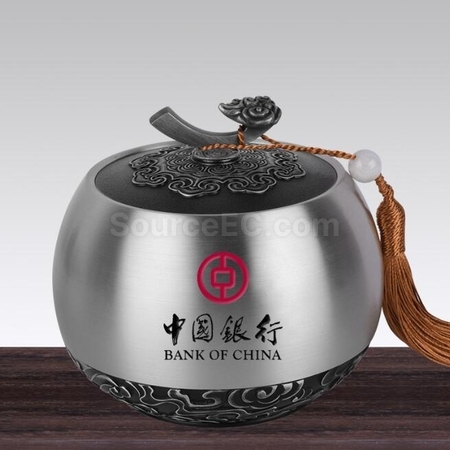 礼品订购锡罐纯锡茶叶罐广告
