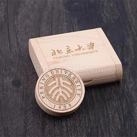 礼品订购环保木质U盘广告