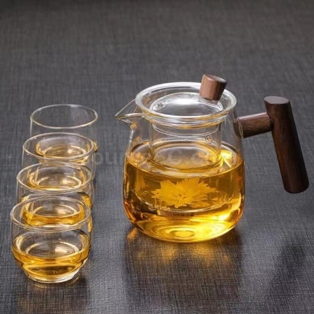 礼品订购玻璃耐热茶水分离茶具套装广告