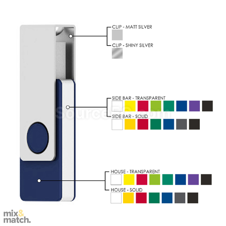 礼品订购USB with Metal Clip 16GB广告