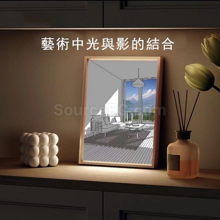 礼品订购三色灯光发光画创意装饰画广告