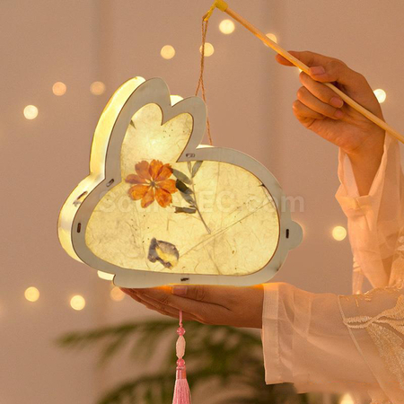 礼品订购花草纸古风灯笼广告