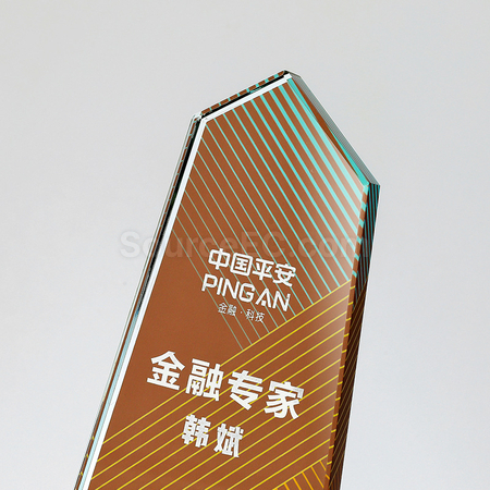 礼品订购木水晶座广告