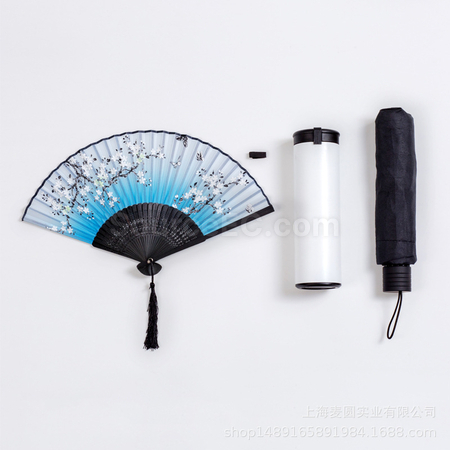 礼品订购保温杯+广告扇+雨伞套装广告