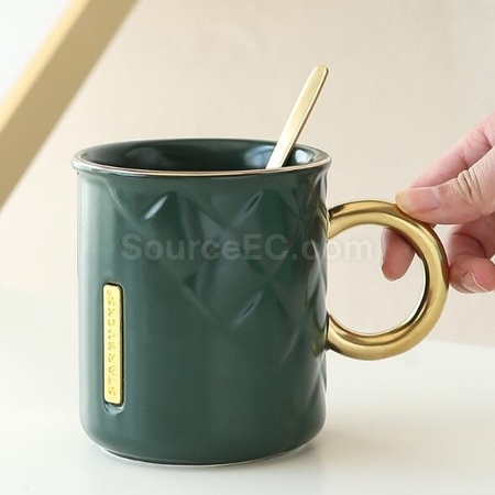 礼品订购370ML陶瓷杯广告