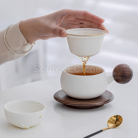 礼品订购招财猫陶瓷杯广告