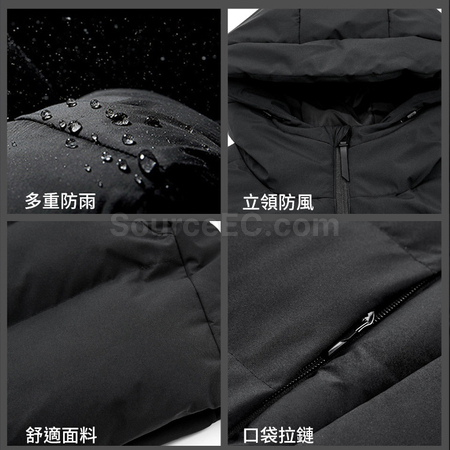 礼品订购长款过膝运动羽绒棉服广告