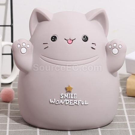 礼品订购萌猫存钱罐广告