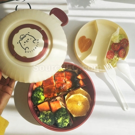 礼品订购双层便当盒（可微波炉）广告