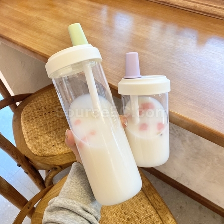礼品订购PC珍珠奶茶杯广告