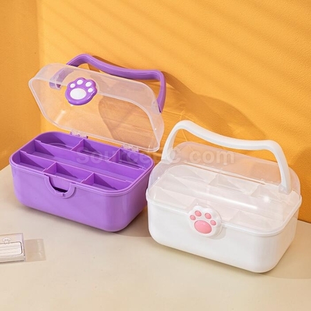 礼品订购可爱猫爪收纳手提盒广告
