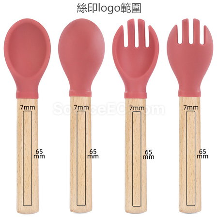 礼品订购短柄木头餐具广告