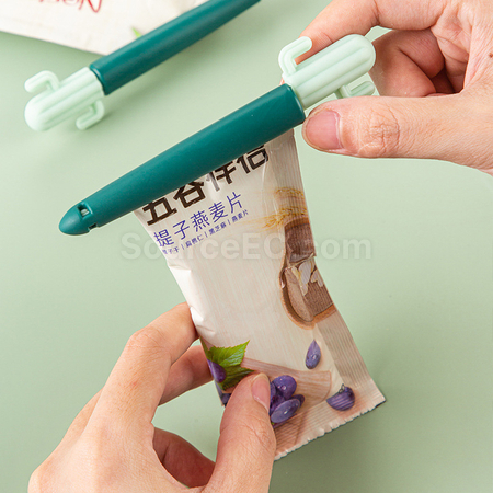 礼品订购仙人掌冰箱贴封口夹广告