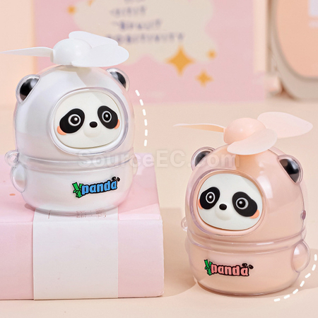 礼品订购熊猫迷你风扇广告