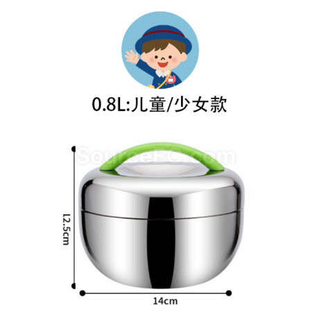 礼品订购不锈钢苹果型饭盒广告