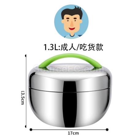 礼品订购不锈钢苹果型饭盒广告