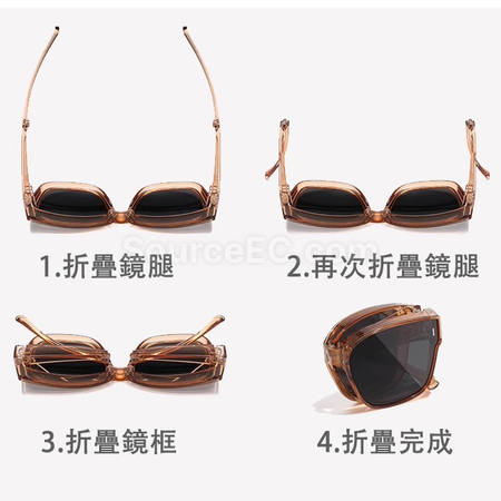 礼品订购可折叠套镜近视太阳眼镜广告