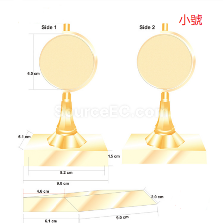 礼品订购古铜色旋转奖杯广告